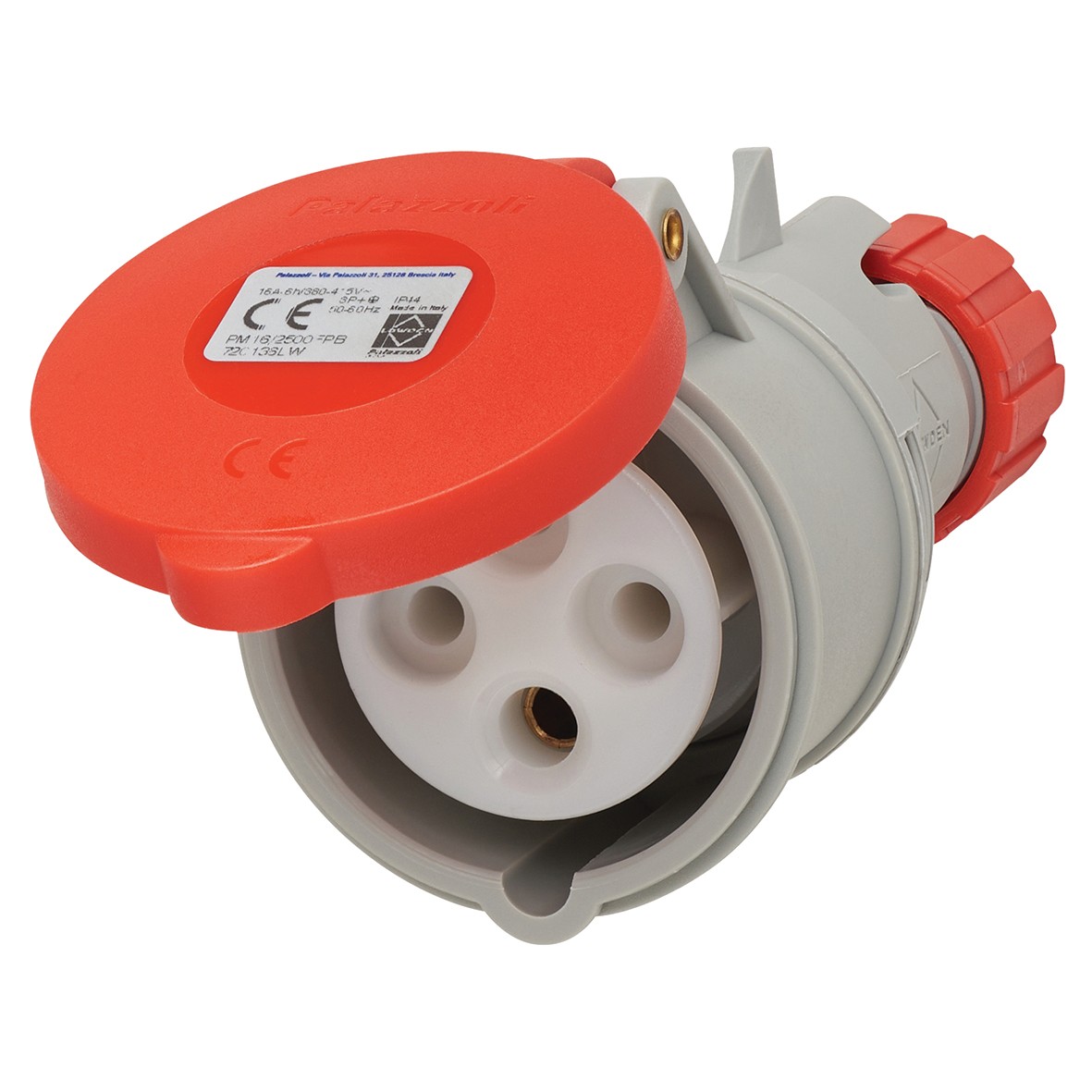 16A 3 Pin & Earth Trailing Socket - Red 599874