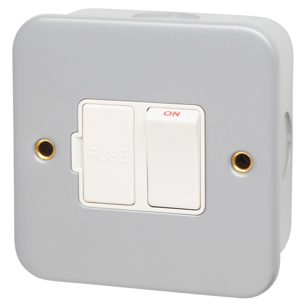 Hamilton Metalclad 13A 1 Gang Double Pole Fused Spur - White/White 601256