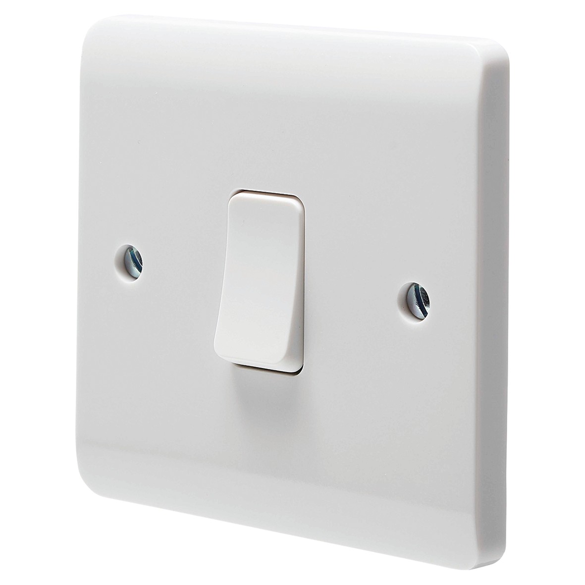 10x Crabtree Instinct 10AX 1 Gang 1 Way Light Switch - White 605690