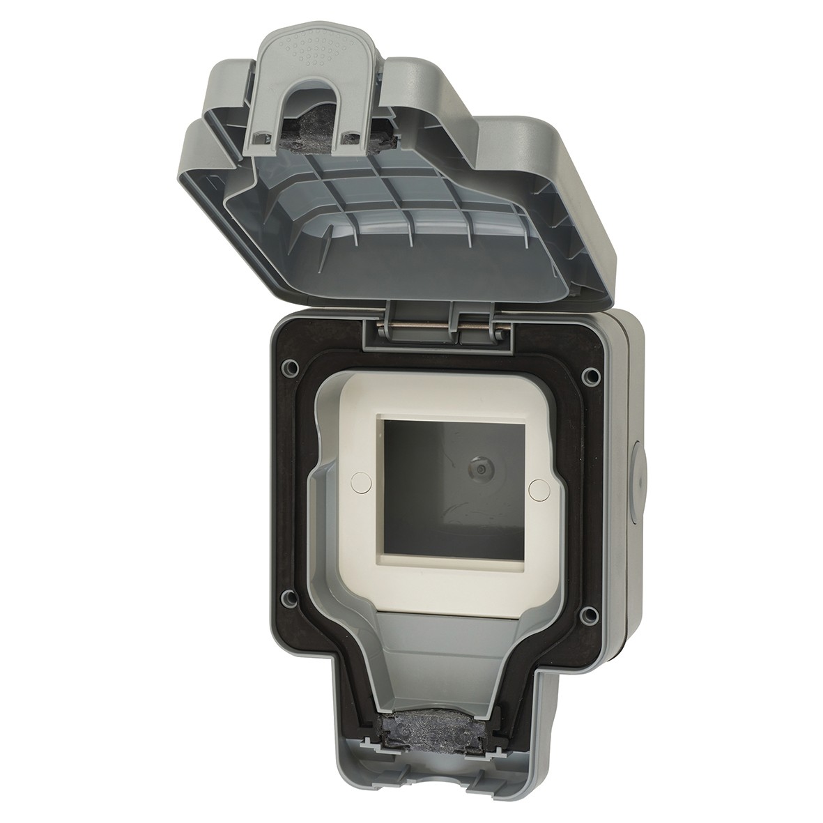 MK 1 Gang Data Enclosure For 2 Module Euro Outlet - Grey 605996