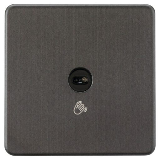 Knightsbridge 100W Touchless 1 Gang Screwless Flat Plate Light Switch - 607008