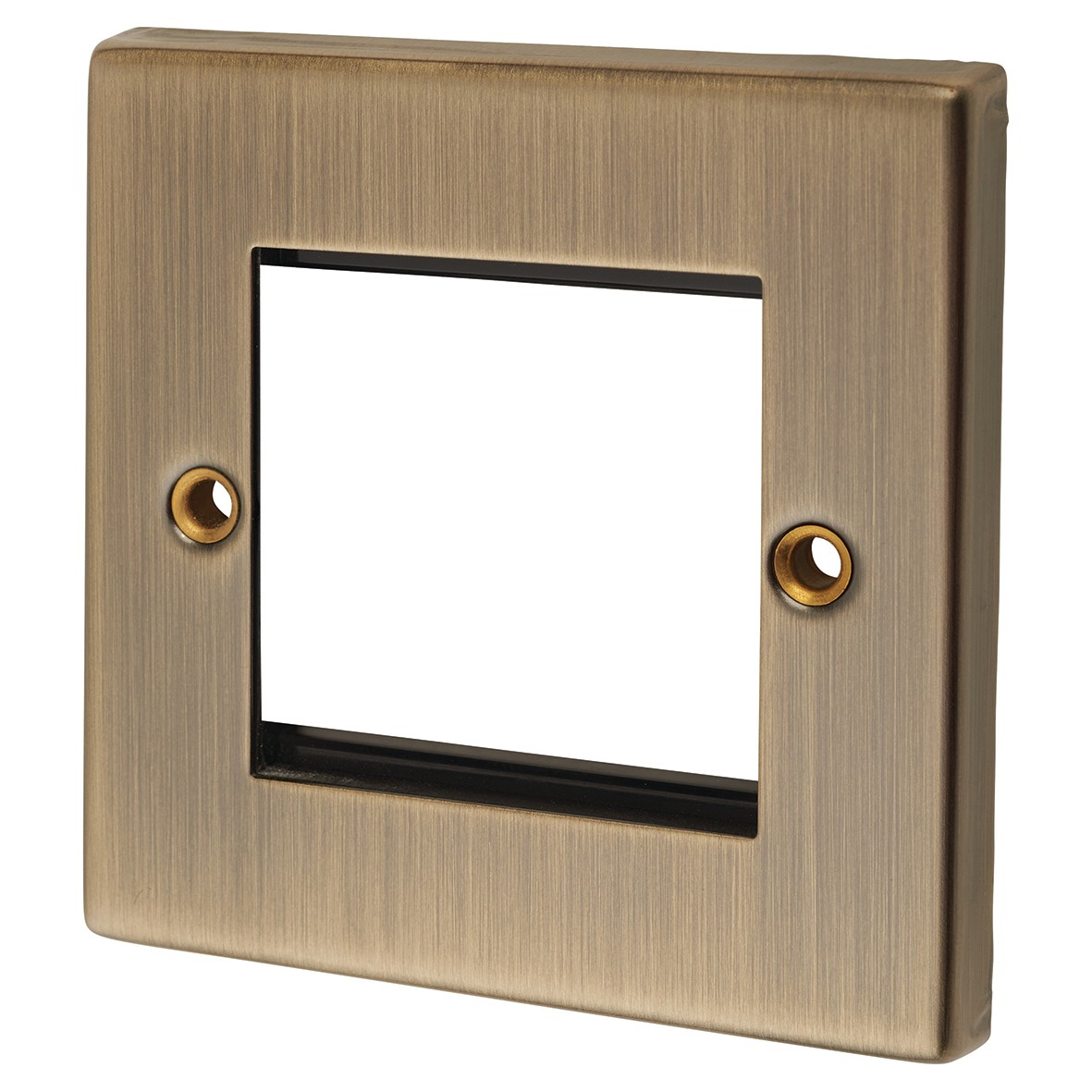 5x Knightsbridge 2 Gang Modular Faceplate - Antique Brass 608191