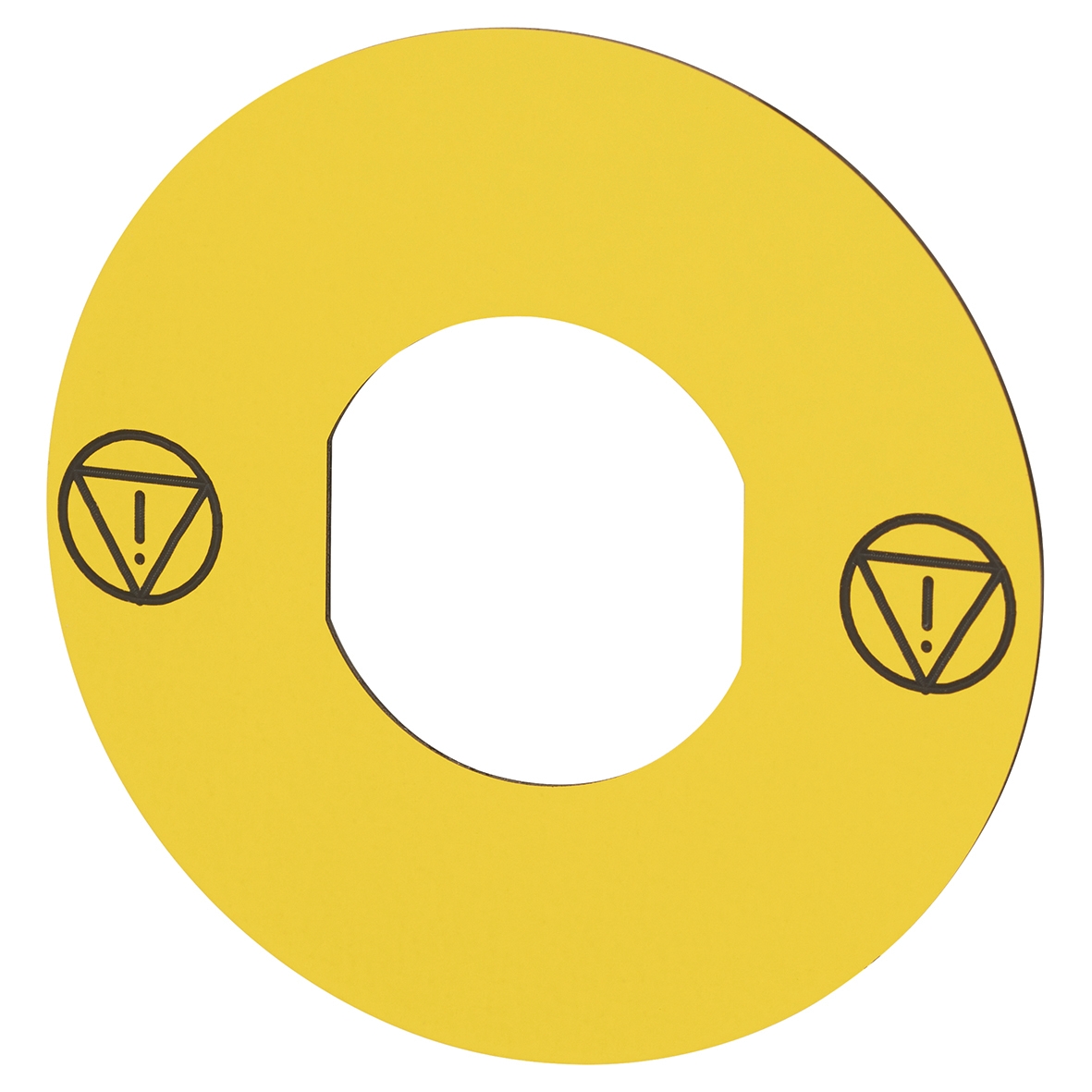 5x Schneider Circular Yellow Legend Without Text 610715