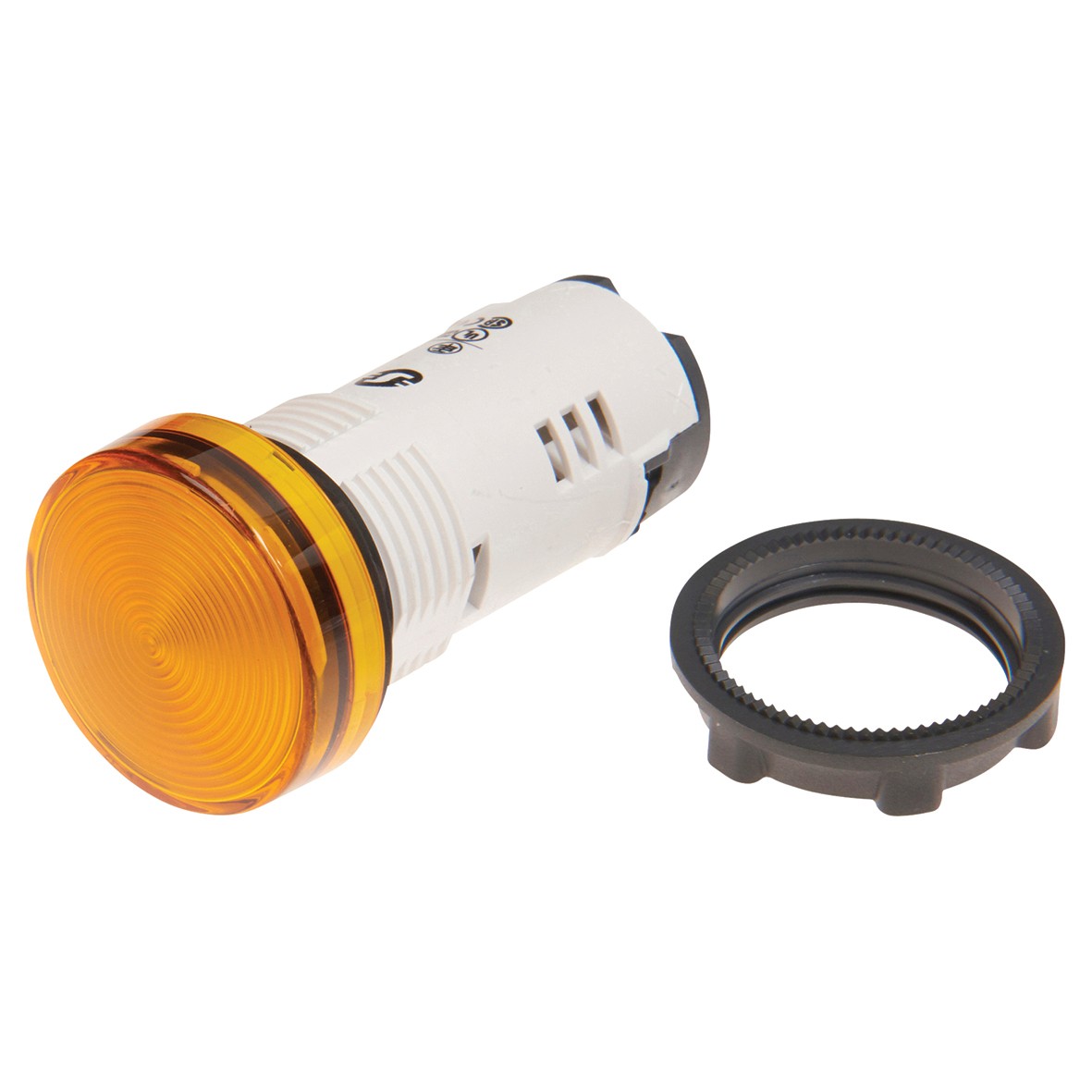 Schneider 24V Harmony XB7 Round Pilot Light Integral LED - Orange 617685