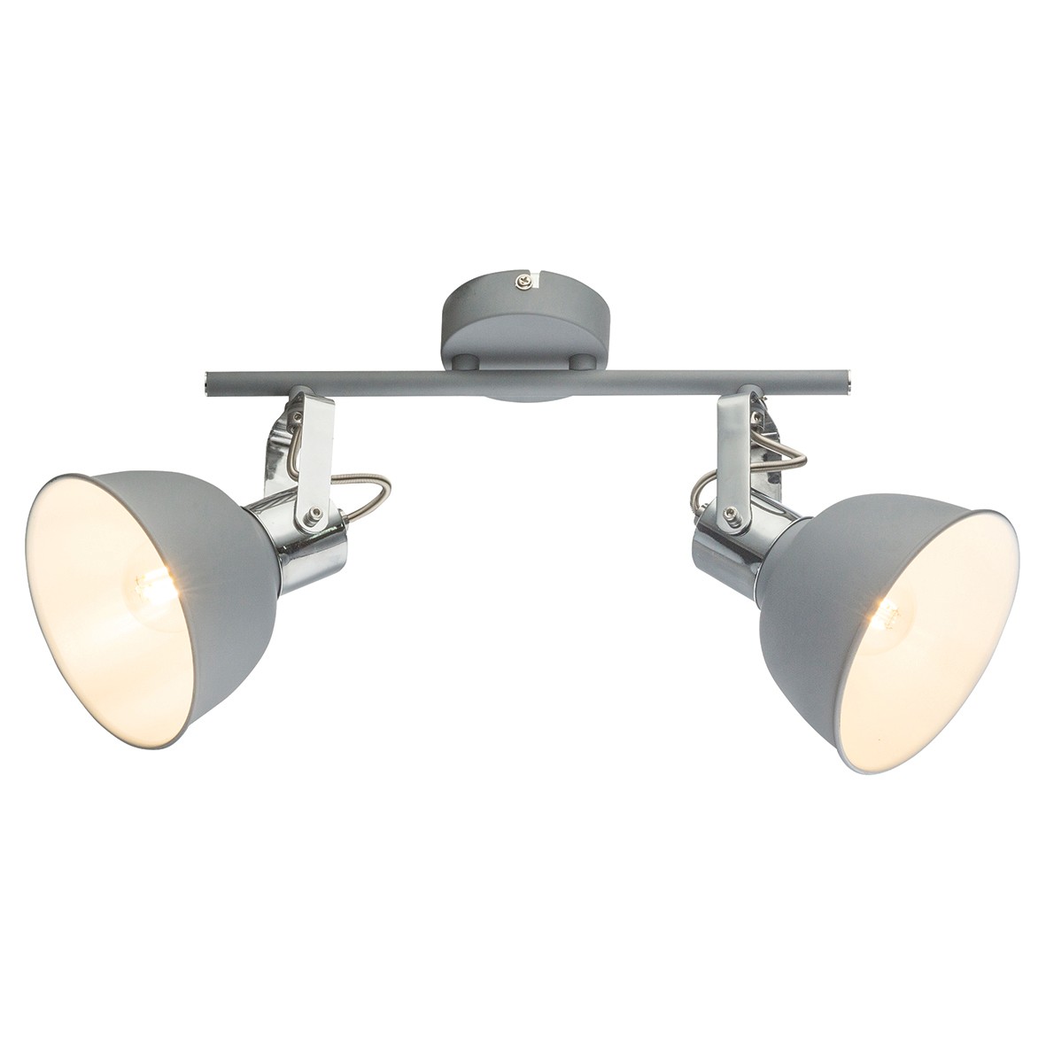 Globo Gerda 2 Light Ceiling Light - Grey 622020