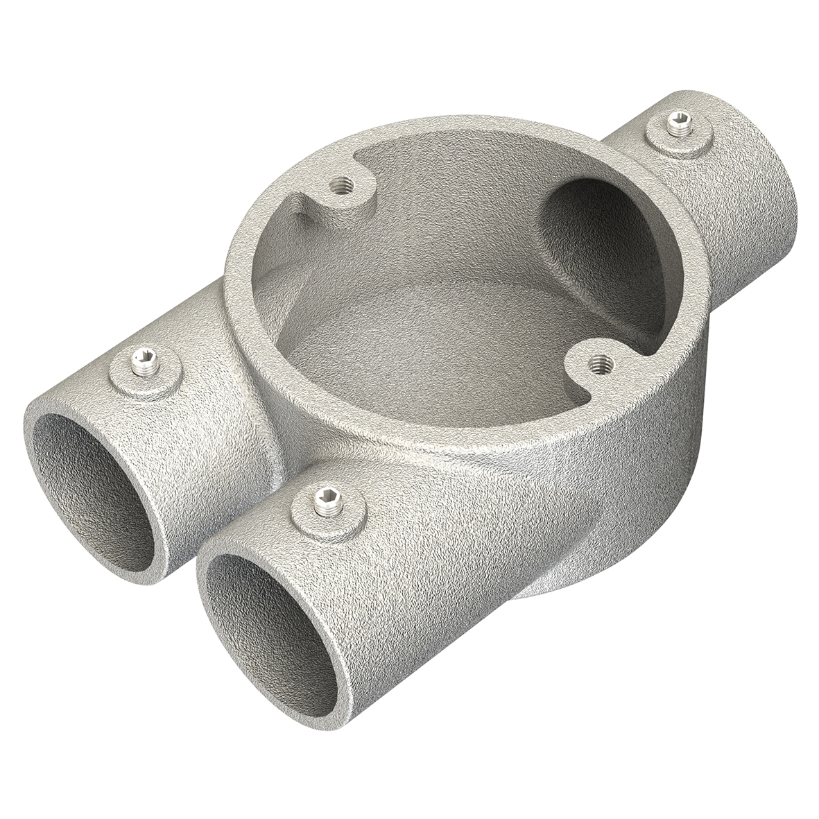 Metpro Conlok Steel Conduit 3 Way Y Terminal Box - 25mm - Galvanised 625570