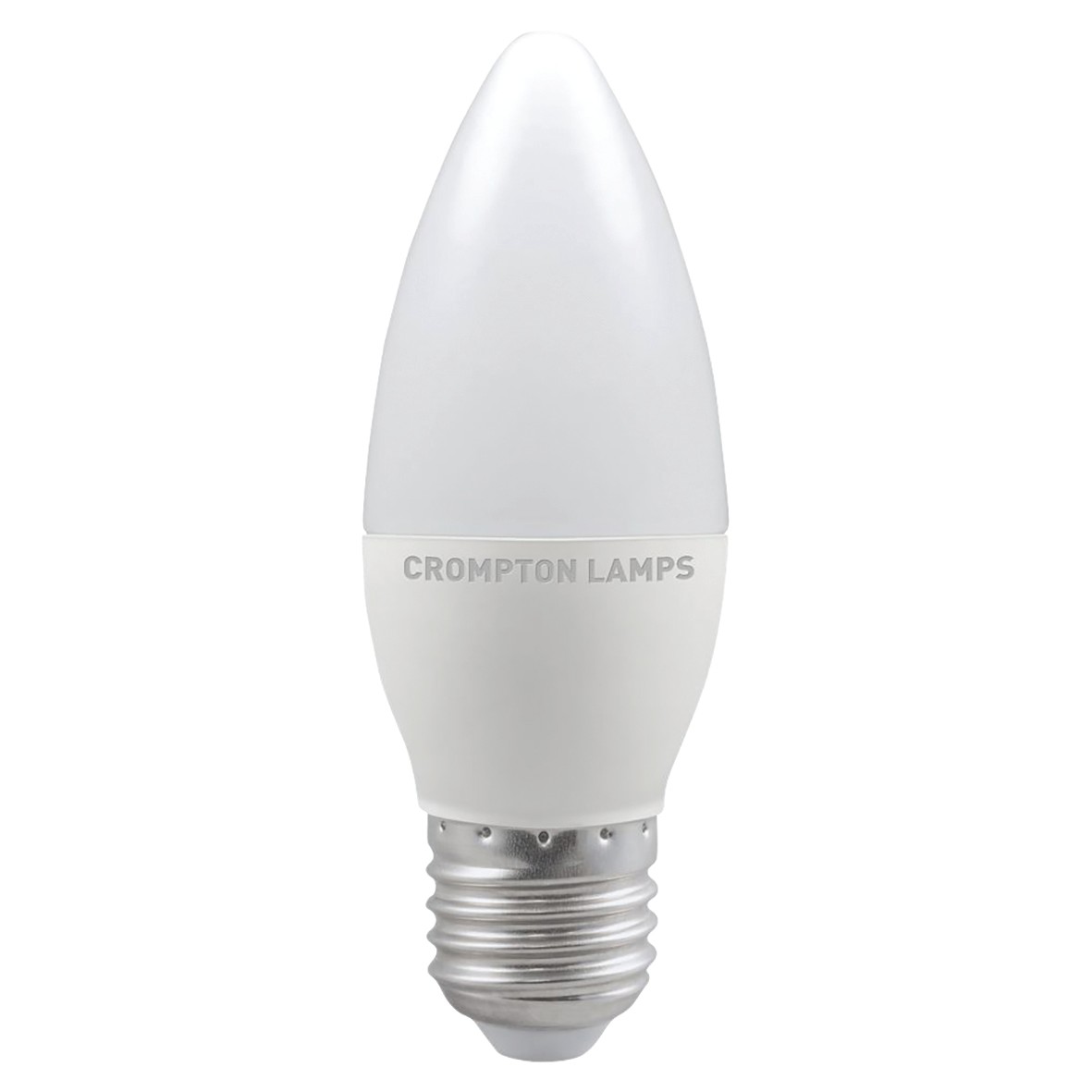 Crompton 5W ES LED Thermal Plastic Dimmable Candle Lamp - 4000K Cool Wh 628989