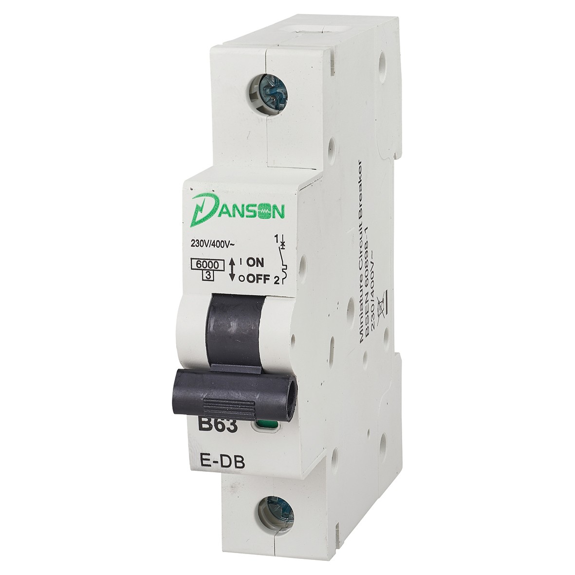 Danson 63A Single Pole 6kA MCB Module - Type B 631350