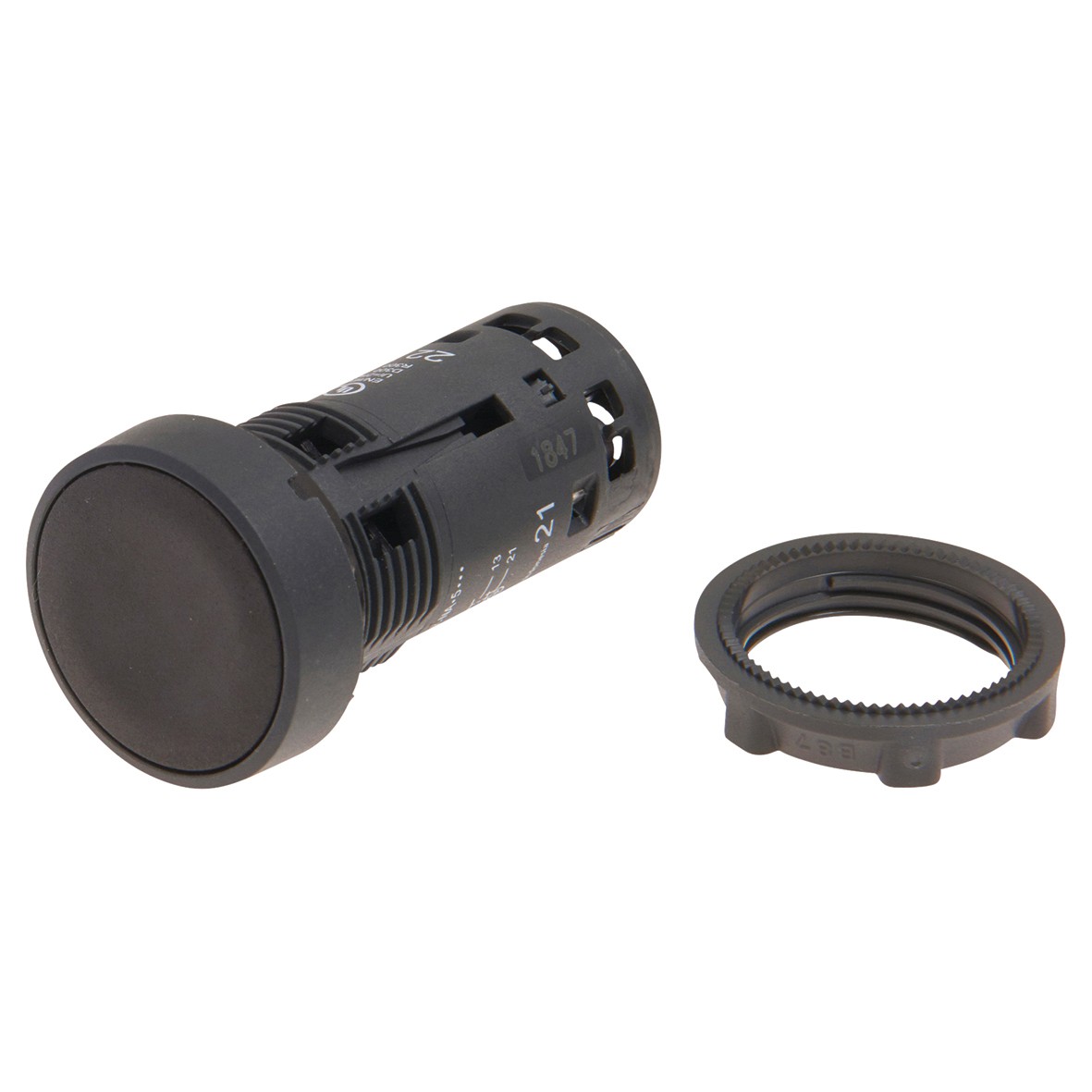 Schneider Harmony XB7 Push button Spring Return NO+NC - Black 631393