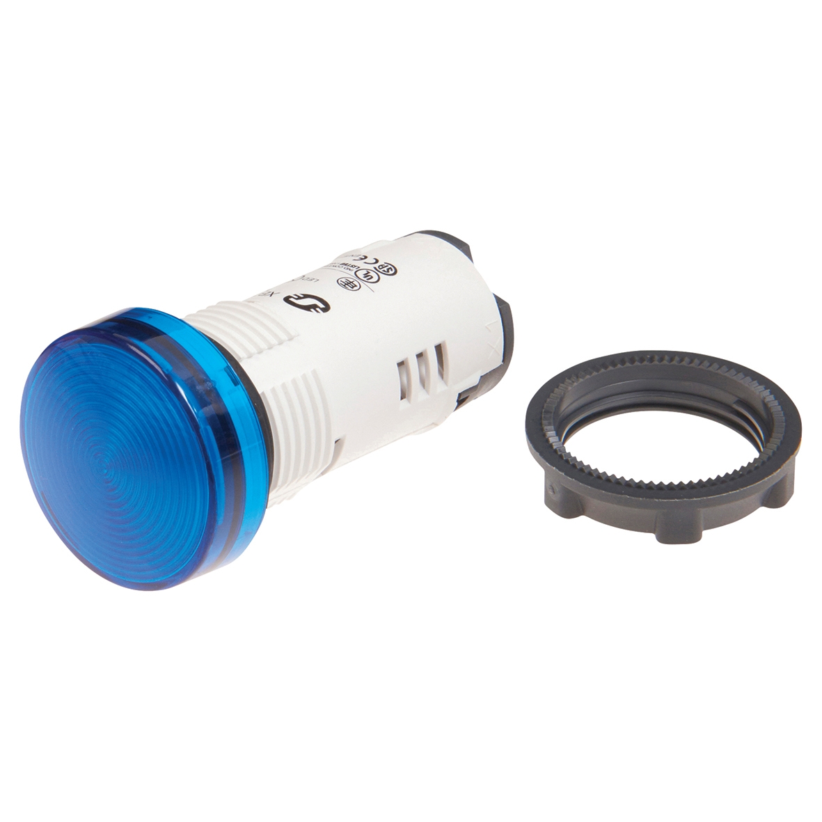 Schneider 24V Harmony XB7 Round Pilot Light Integral LED - Blue 631529