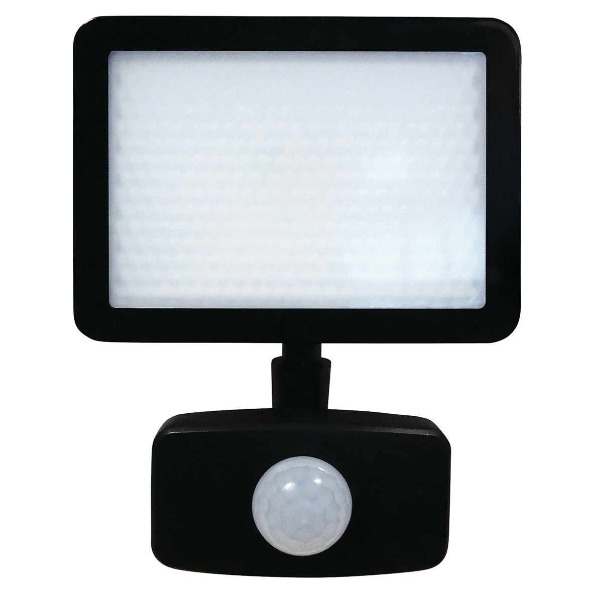 Eterna 10W LED Floodlight with PIR - IP44 - 4000K Cool White - Black 631752