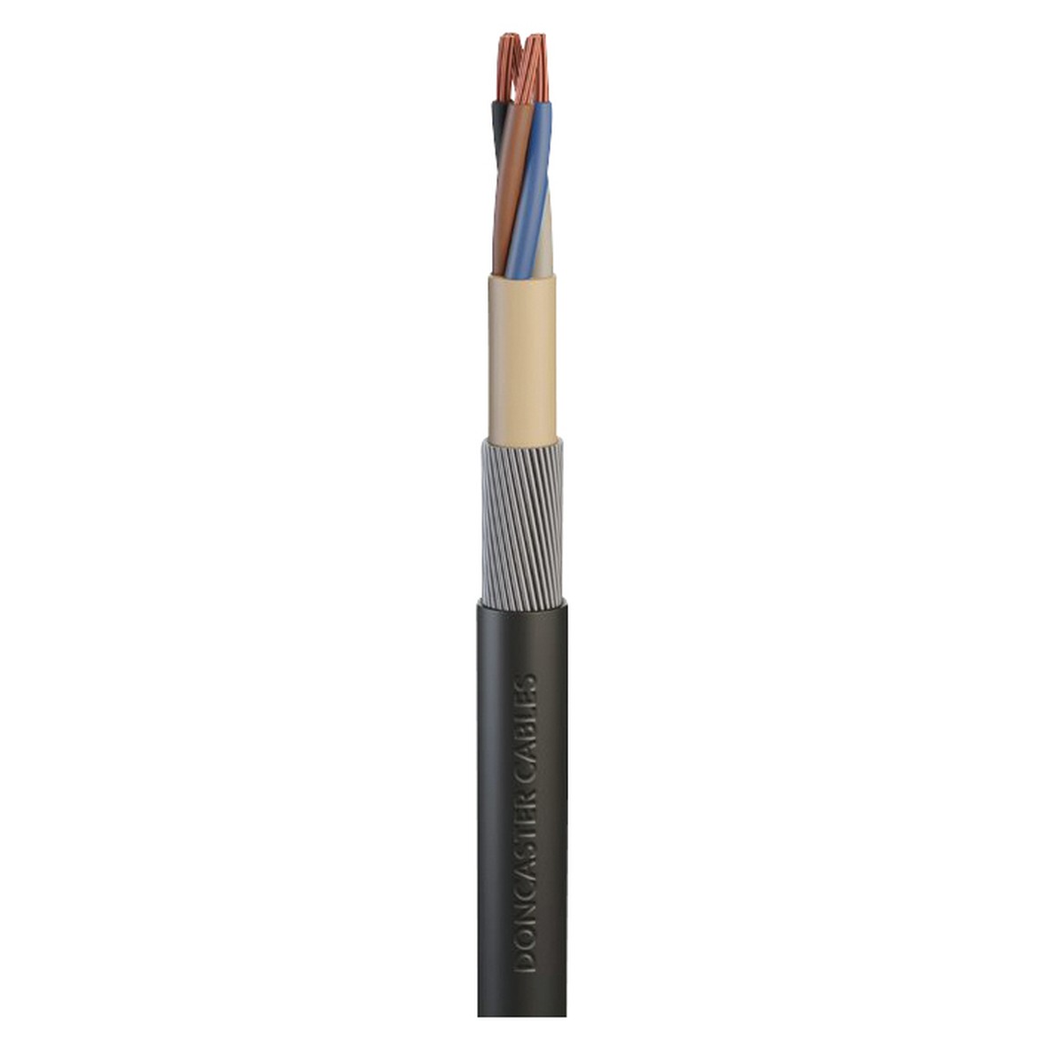 Doncaster Cables SWA Armoured Cable 2.5mm2 x 4 Core x 25m 634064