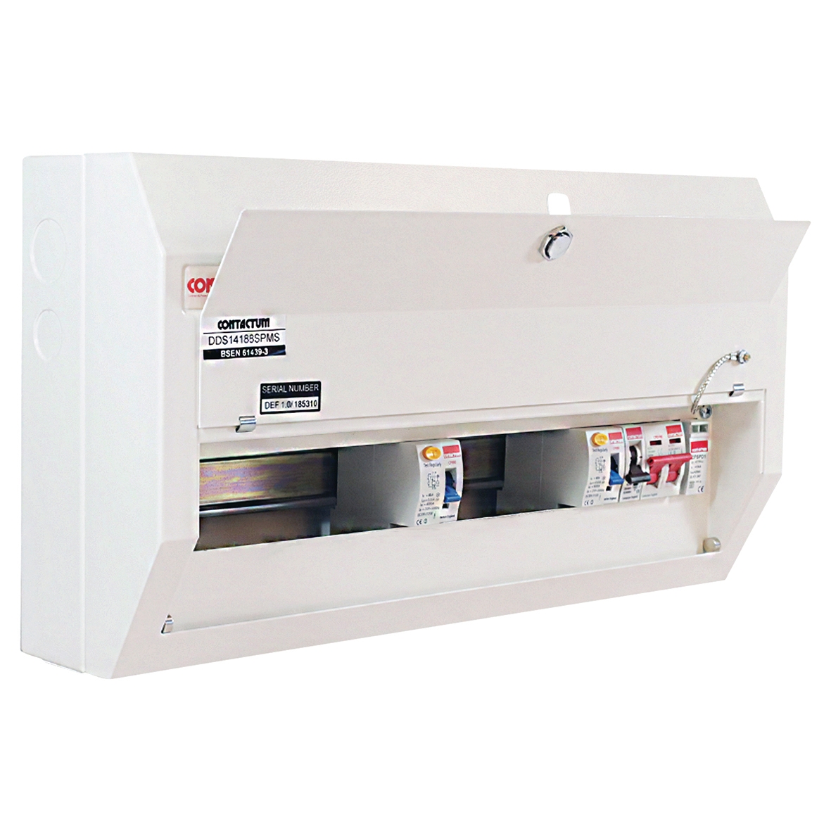 Contactum 14 Way 100A High Integrity Consumer Unit with SPD - 80A RCD 637456