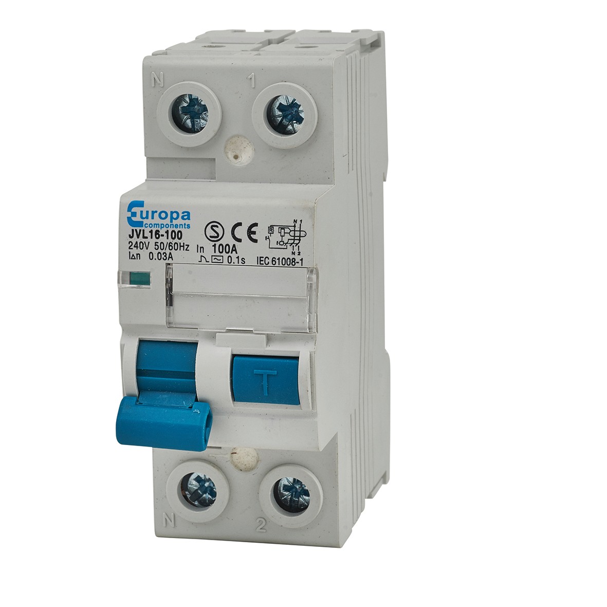 100A 30mA 2 Pole RCD 638101