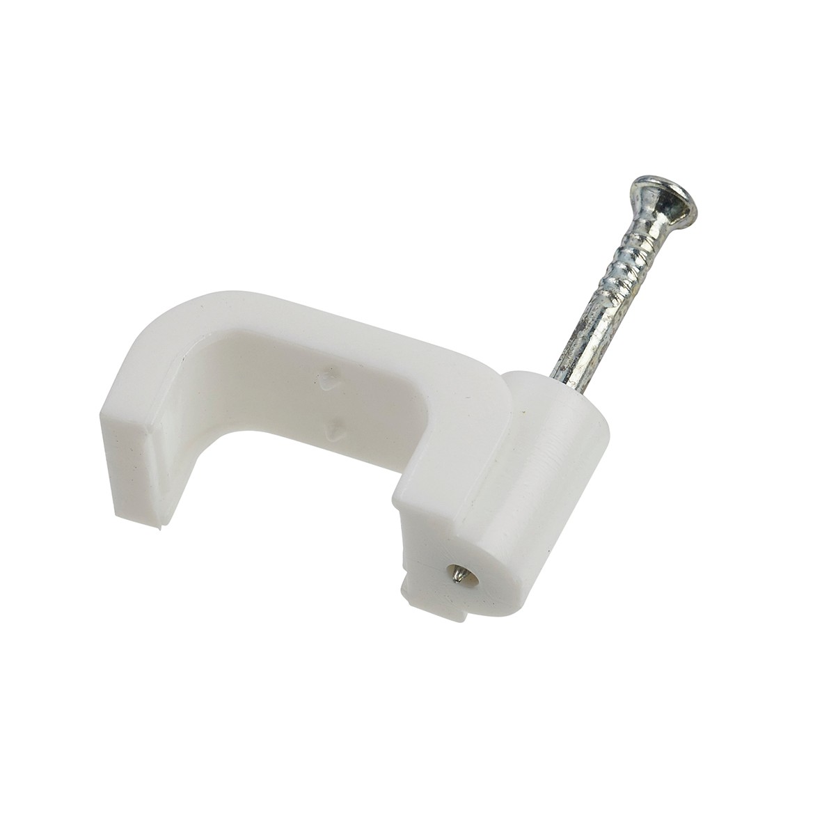 Tower Flat Twin & Earth Clips - 6.0mm - White 638758