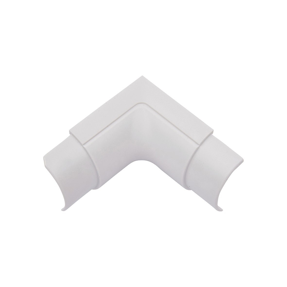 D-Line 1/2 Round PVC Mini Trunking Internal Bend - 30 x 15mm - Smooth F 639573