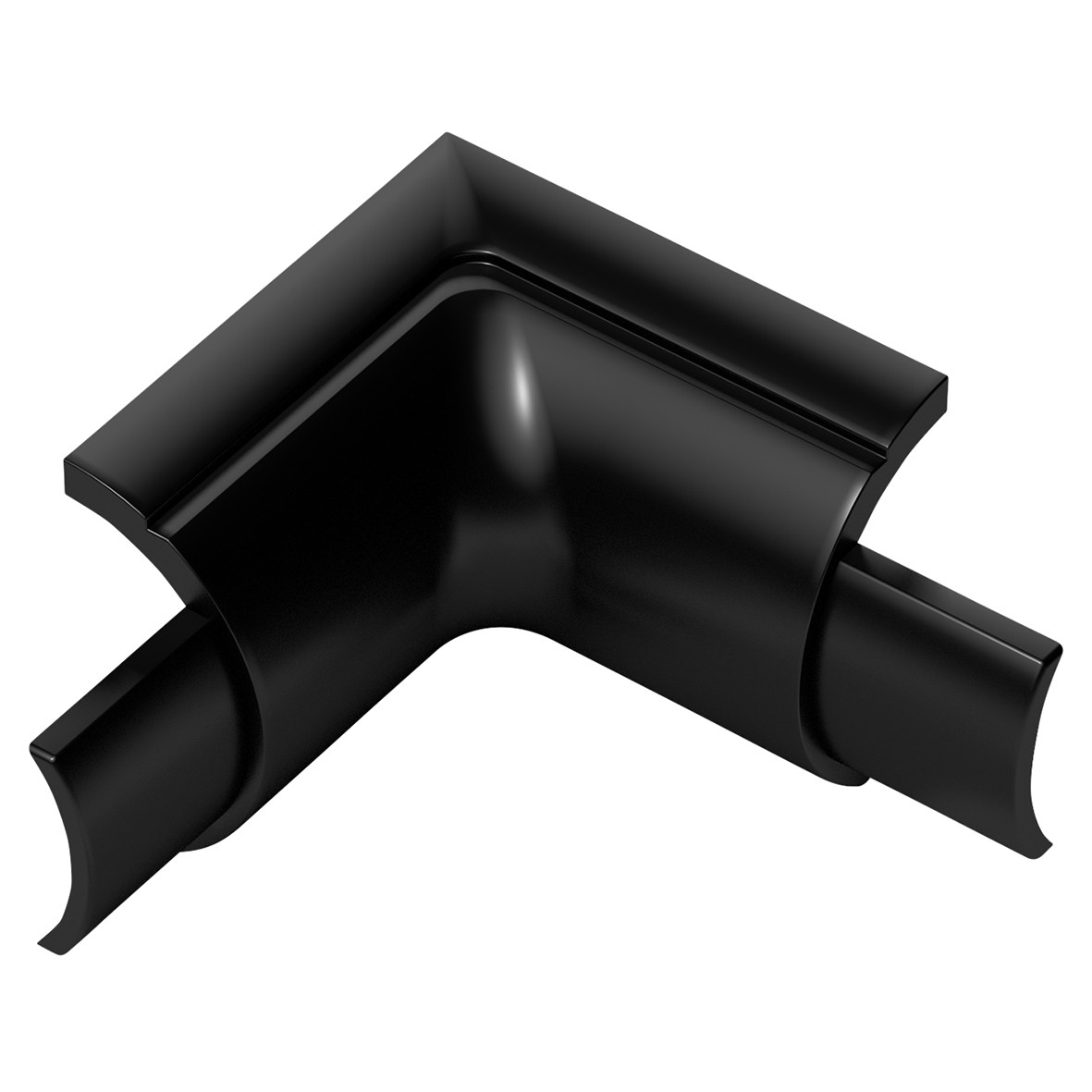 D-Line 1/2 Round Micro PVC Trunking Internal Bend - 16 x 8mm - Smooth-F 643878