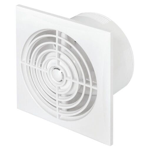 Awenta Silence Extractor Fan with Pull Switch - 4"/100mm - White 647348