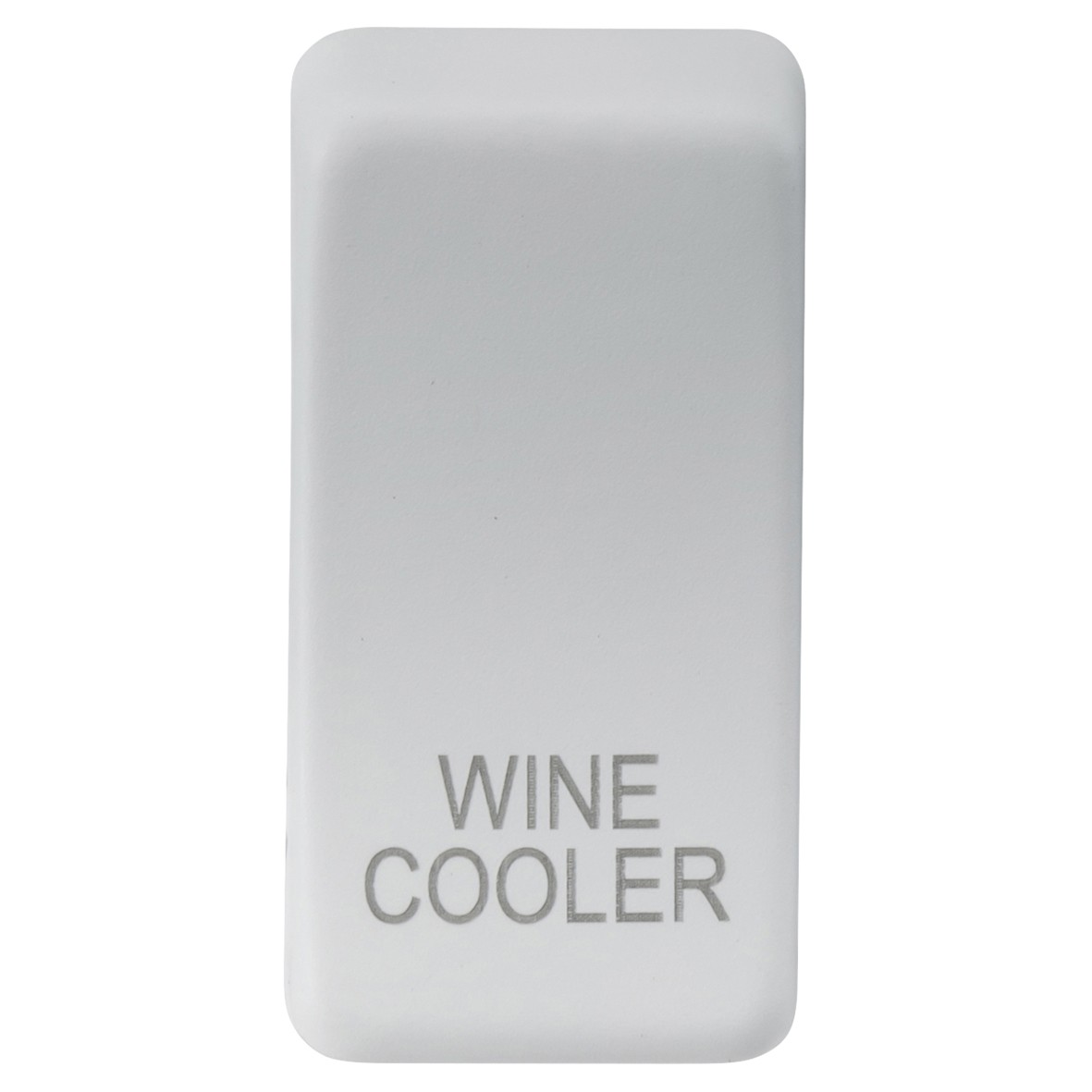 Knightsbridge Printed Grid Switch Rocker - Wine Cooler - Matt White 650410