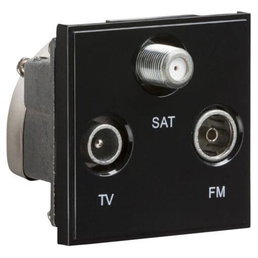 Knightsbridge 1 Gang TV + F-Type Satellite + FM/DAB Triplexer Euro Modu 653841