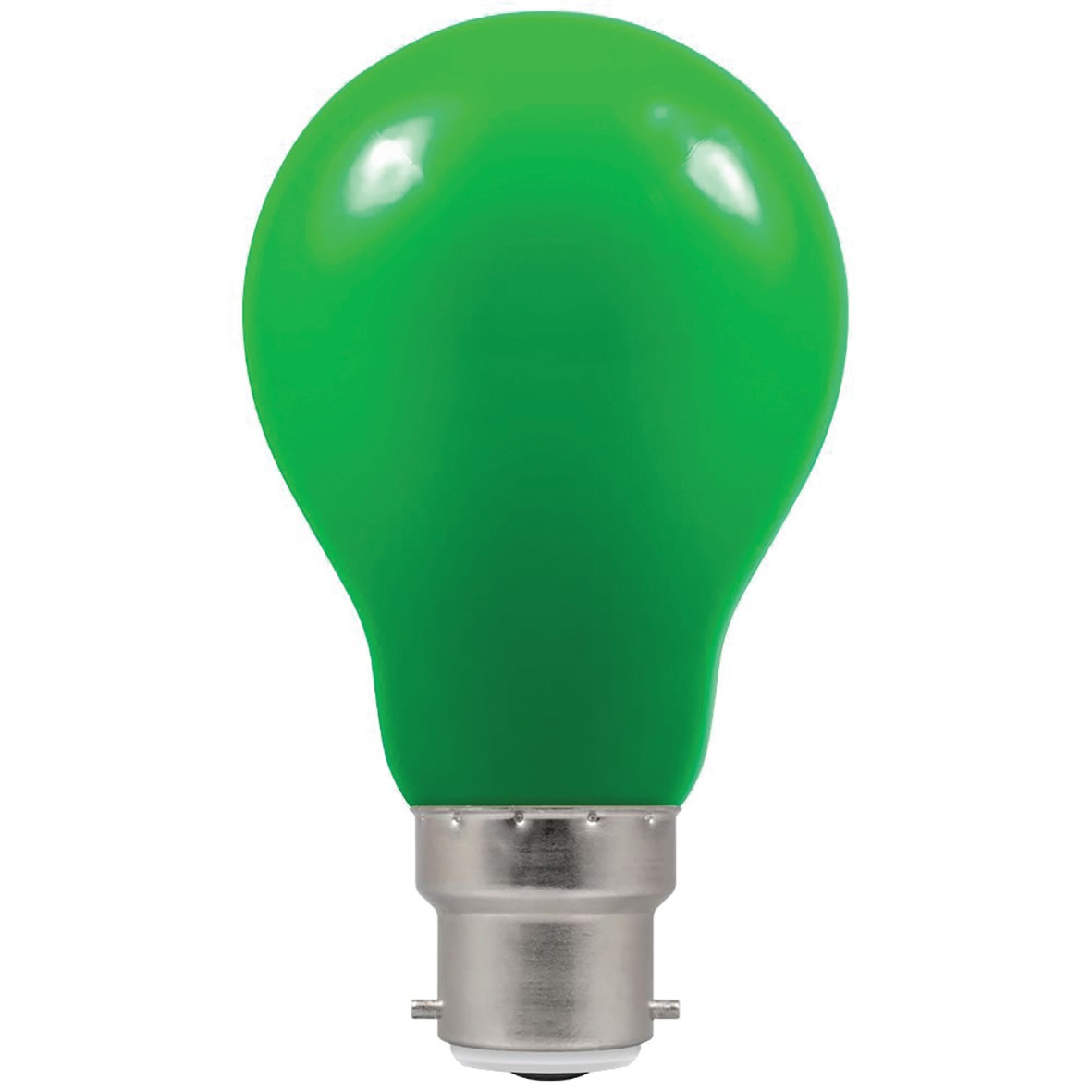 5x Crompton 4122 1.5W LED GLS Coloured Lamp - B22 - Green 662187