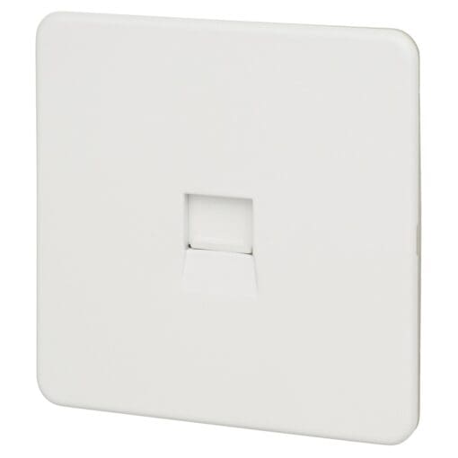 Knightsbridge Telephone Extension Socket - Matt White 663077