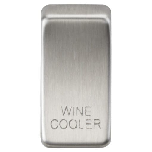 Knightsbridge Printed Grid Switch Rocker - Wine Cooler - Brushed Chrome 663357