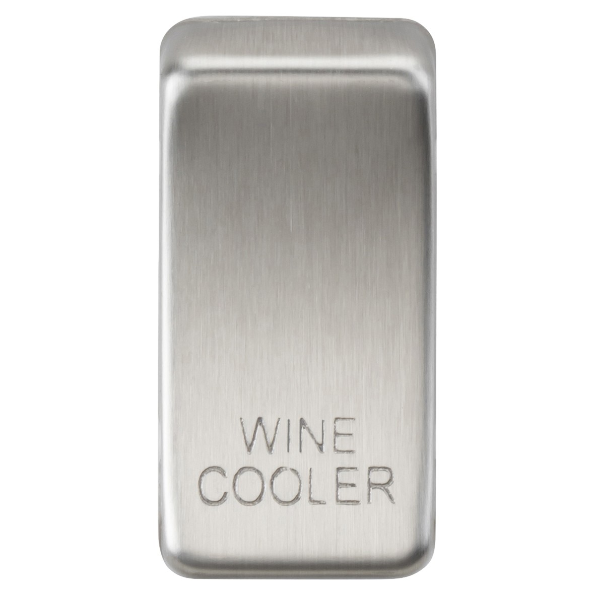 Knightsbridge Printed Grid Switch Rocker - Wine Cooler - Brushed Chrome 663357