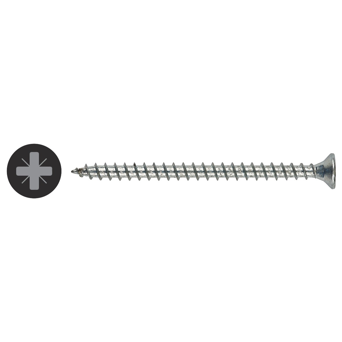 TIMco Solo Zinc Chippy Screws - 3.5 x 50mm - Bright Zinc 663864