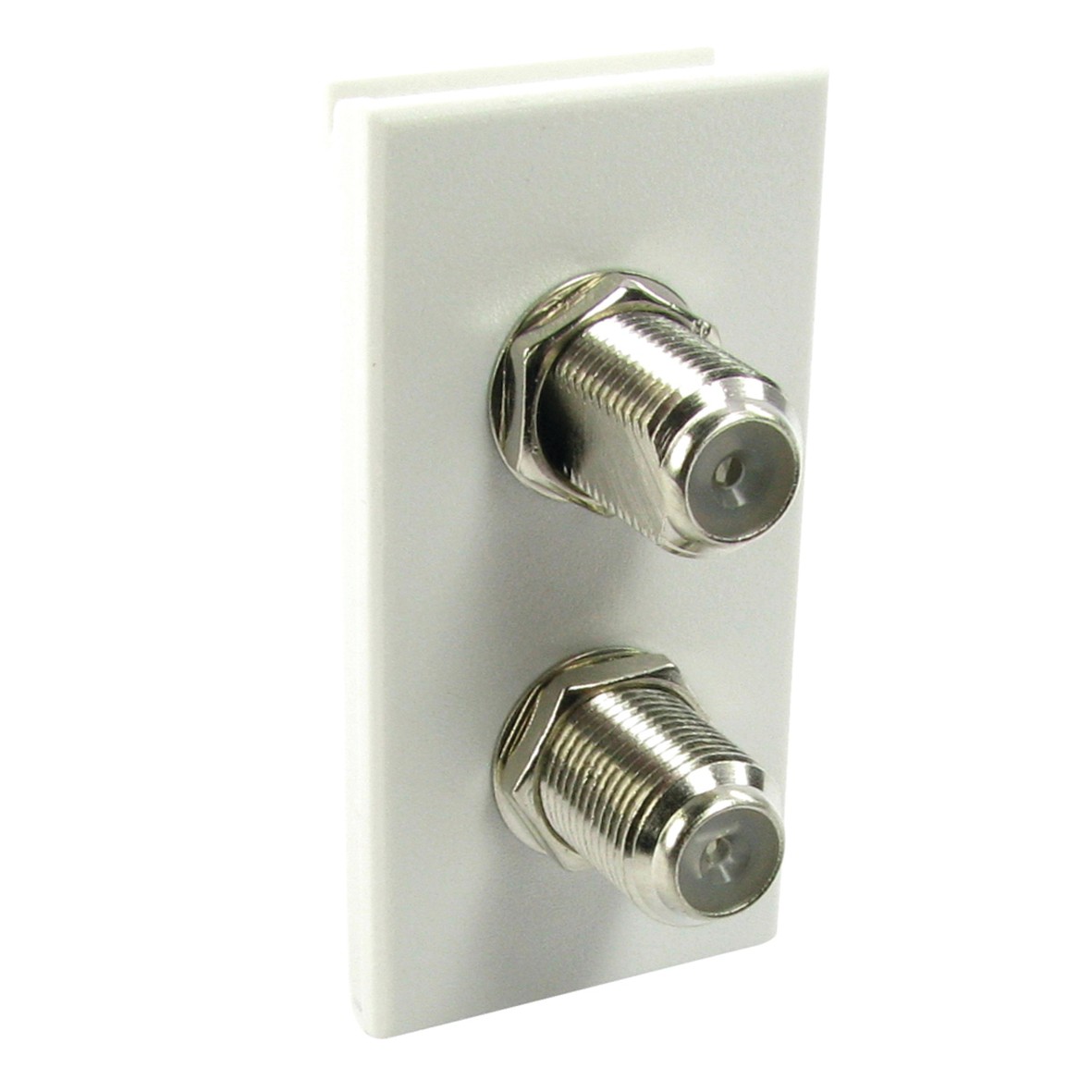 5x Twin Satellite F-Type Modular Insert White 669906