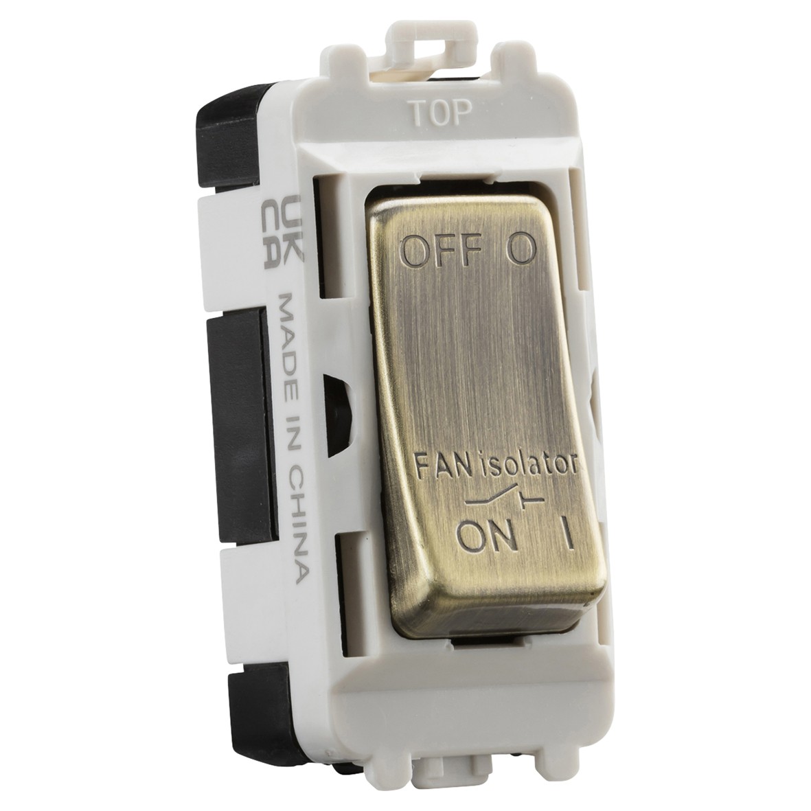 Knightsbridge 10AX Triple Pole Printed Grid Switch - Fan Isolator - Ant 671456