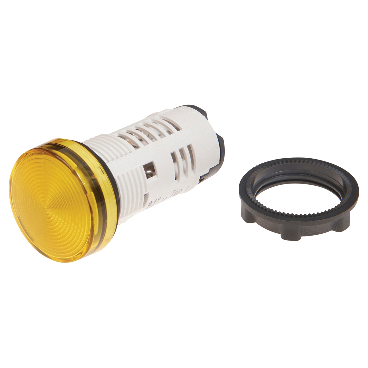 Schneider 24V Harmony XB7 Round Pilot Light Integral LED - Yellow 671665