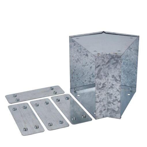 Galvanised External Square Bend - 45°- 150 x 150mm 671743