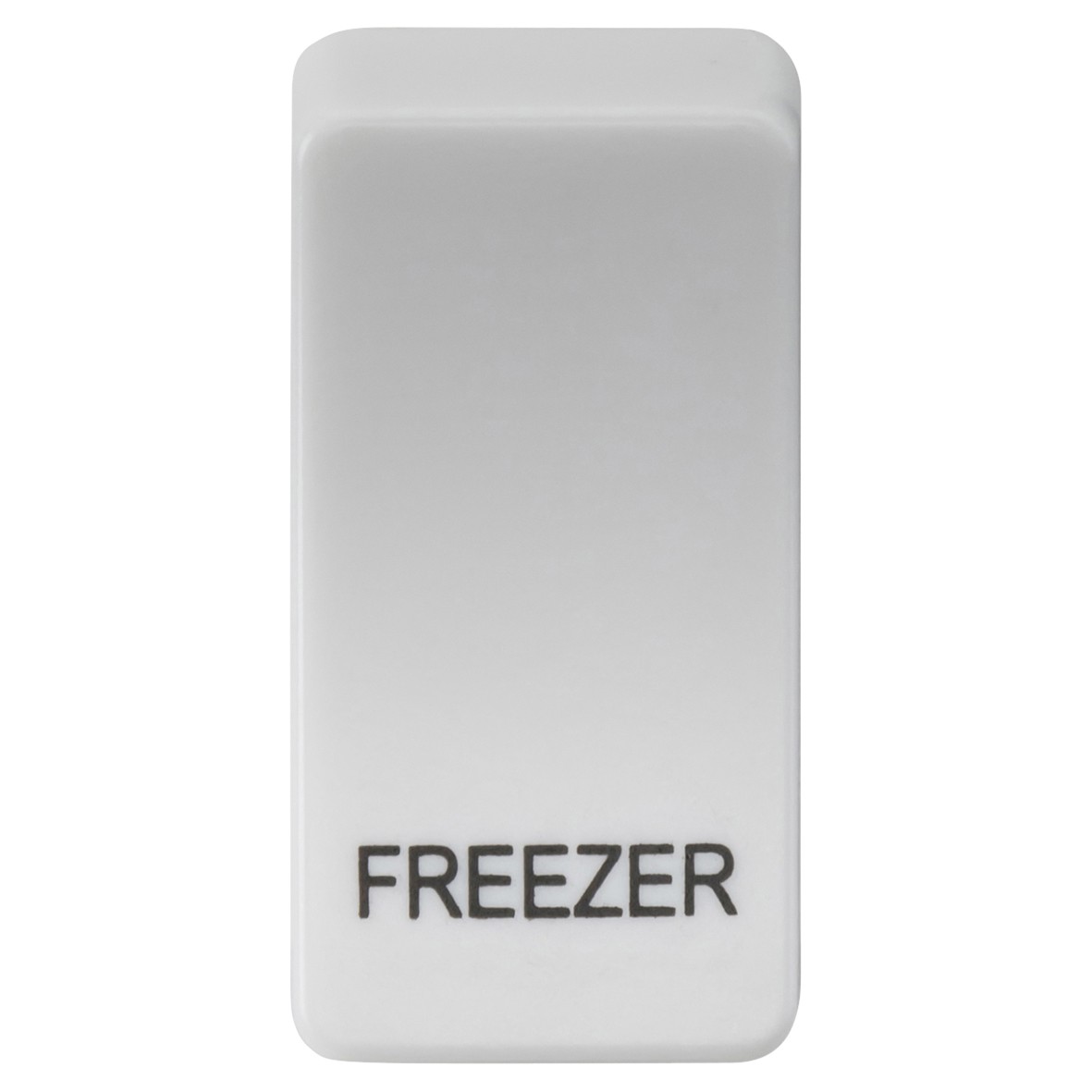 Knightsbridge Printed Metal Clad Grid Switch Rocker - Freezer - White 676326