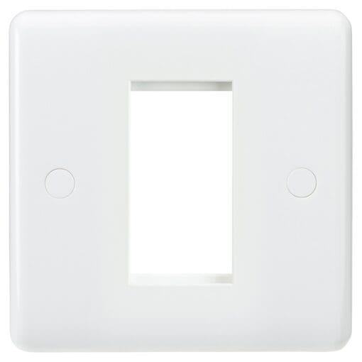 Knightsbridge 1 Gang 1 Module Euro Faceplate - White 680039