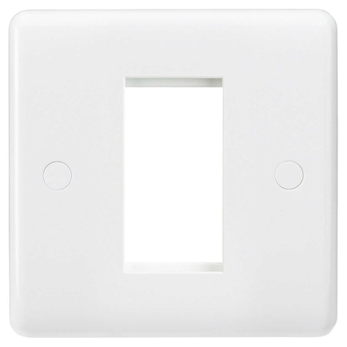 Knightsbridge 1 Gang 1 Module Euro Faceplate - White 680039