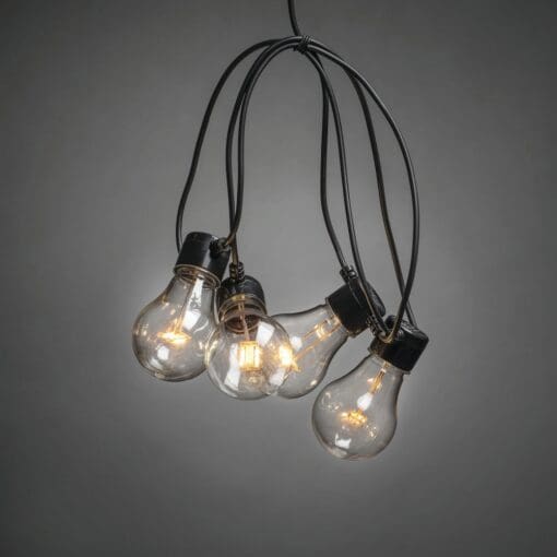 Konstsmide Festoon LED Bulb Garden Lights IP20 - 10 Lights - Amber 682235