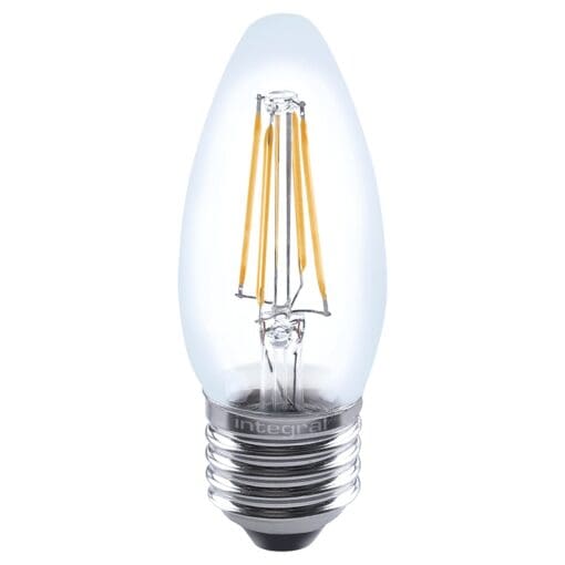 FULL GLASS CANDLE E27 470LM 4.5W EQ. TO 40W 2700K DIMMABLE 80CRI 300° F 691724