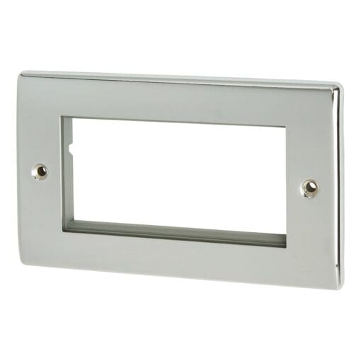 4 MOD FRONTPLATE P/CHROME 694254