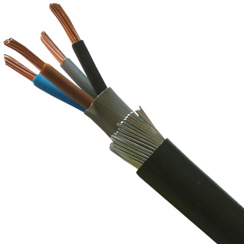 6944X 4 Core SWA Cable - 6mm x 25m - Black 787242