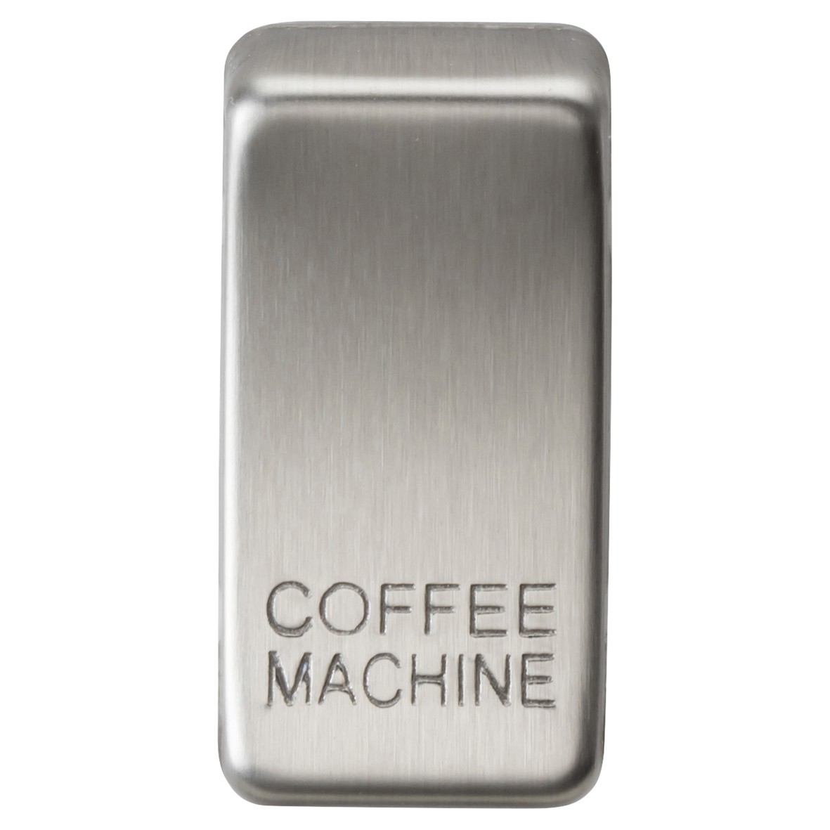 Knightsbridge Printed Grid Switch Rocker - Coffee Machine - Brushed Chr 701542