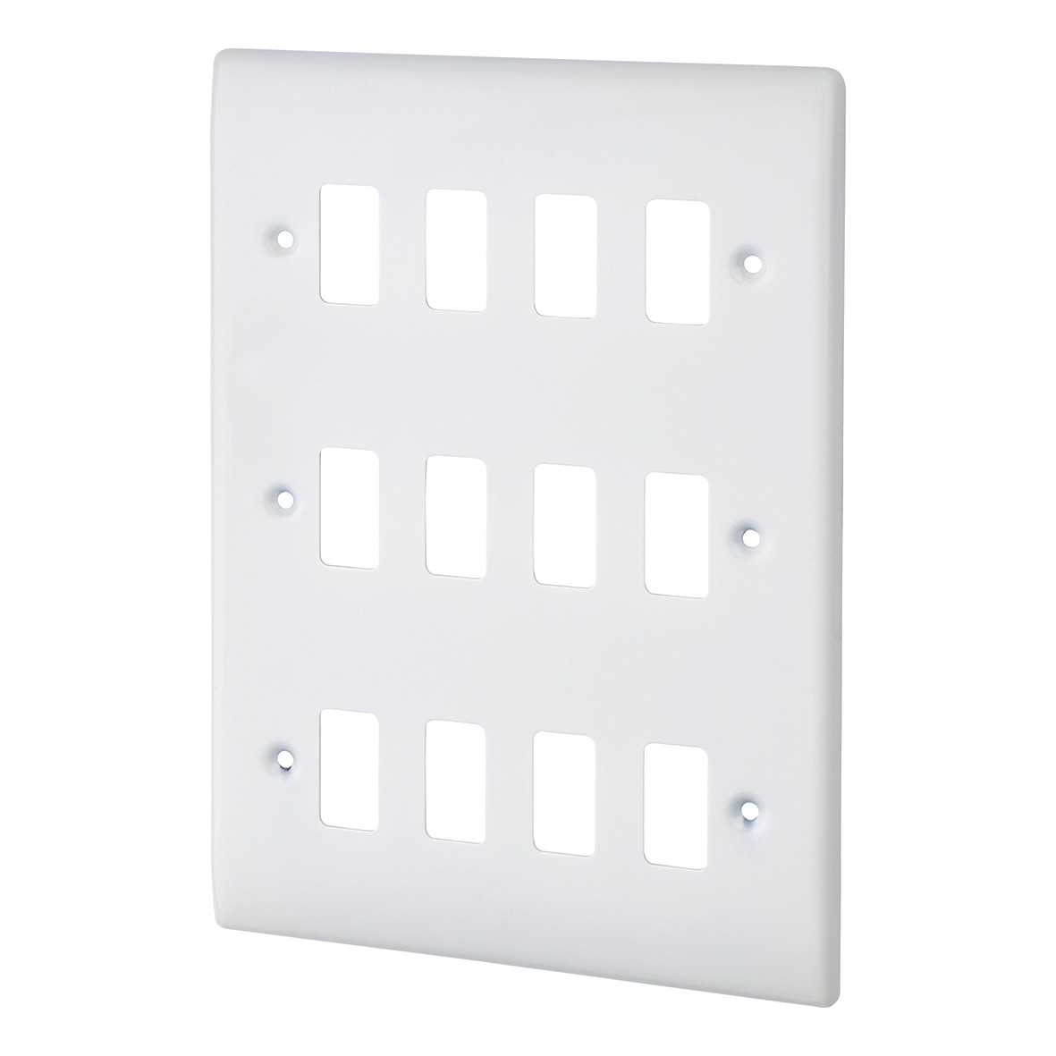 Grid Nexus Moulded 12 Gang Front Plate 702071