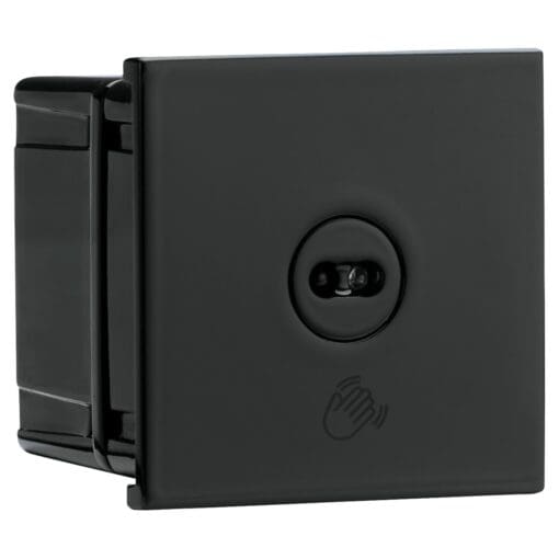 Knightsbridge 100W LED Touchless Euro Module Light Switch - Black 702231