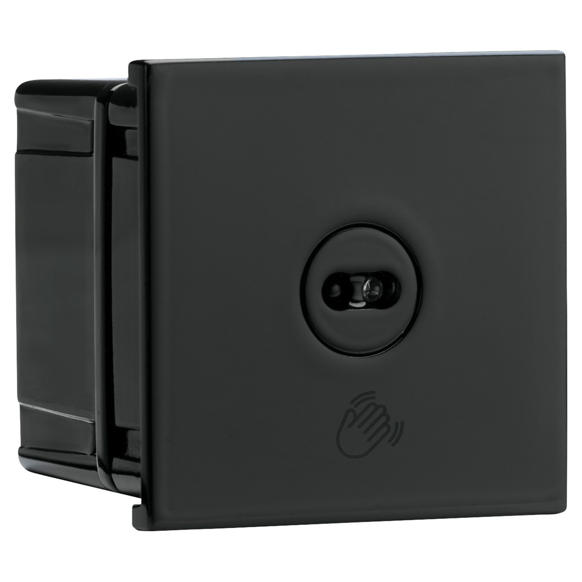 Knightsbridge 100W LED Touchless Euro Module Light Switch - Black 702231