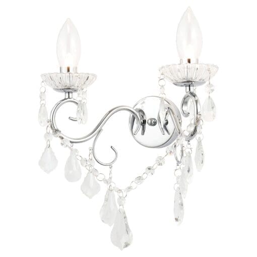Vela 2LT Wall Light Chrome 703455