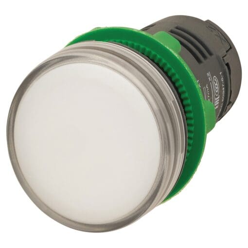 Schneider 24V Monolithic LED Pilot Light - White 704070