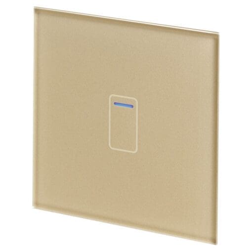 Retrotouch Crystal+ 1 Gang Wi-Fi Smart Touch Light Switch - Brass 704728