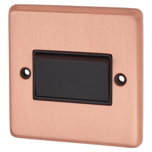 G&H Brassware 10A Fan Isolator Switch - Brushed Copper 706998