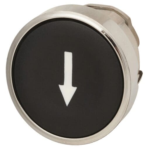 Schneider XB4 Series Marked Arrow Flush Push Button Head - Black 716622