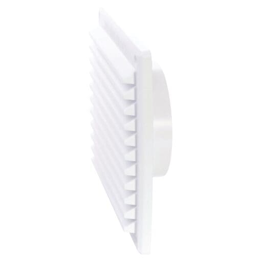 Rytons 6 x 6 Louvre & 97mm Dia. Backplate Set Bagged - White 721975